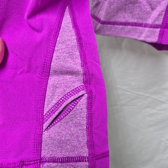 Under Armor All-Season Fitted Running/Workout Shirt Size Medium Purple - Picture 6 of 8